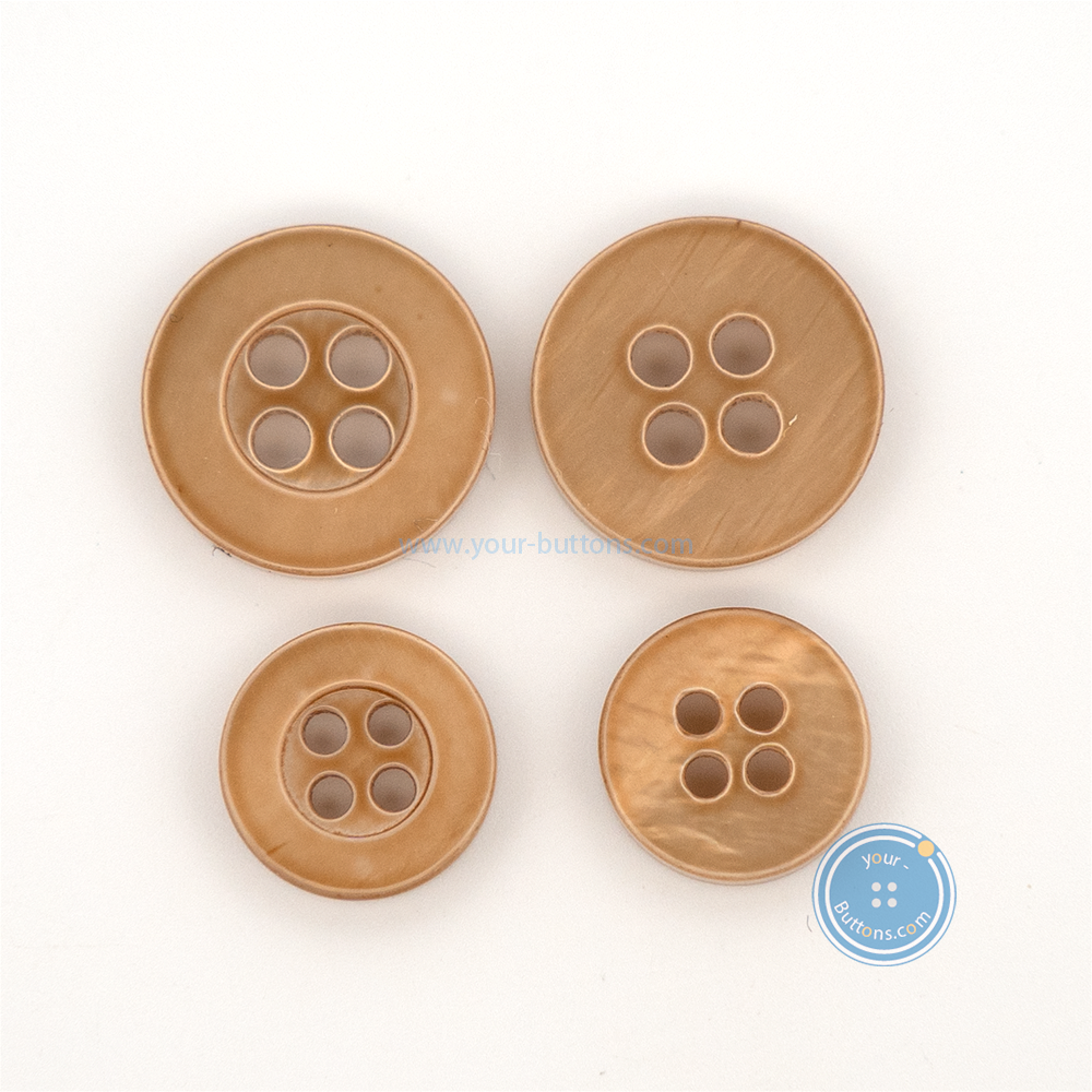 shell button - Size: 11mm - Color: white