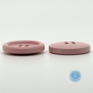 (3 pieces set) 25mm-4hole Wooden Button (Spray Pink)