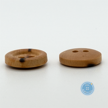 Load image into Gallery viewer, (3 pieces set) 11mm, 13mm,  &amp; 15mm Burnt Wood button

