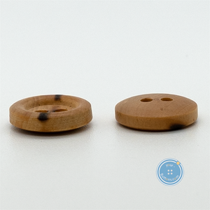 (3 pieces set) 11mm, 13mm,  & 15mm Burnt Wood button