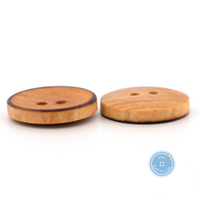 Load image into Gallery viewer, (3 pieces set) 16mm &amp; 19mm Wood Button with Burnt RIM
