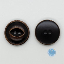 Load image into Gallery viewer, (3 pieces set) 18mm, 21mm &amp; 23mm Fisheye Vintage Wood button
