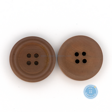 Load image into Gallery viewer, (3 pieces set) 25mm Medium Brown Wooden Button

