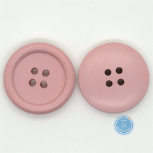 Load image into Gallery viewer, (3 pieces set) 25mm-4hole Wooden Button (Spray Pink)
