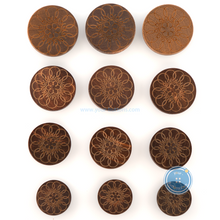 Load image into Gallery viewer, (3 pieces set) 15mm, 18mm, 20mm &amp; 22mm Laser Wooden Shank Button

