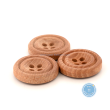 Load image into Gallery viewer, (3 pieces set) 17mm Litchi Wooden Button
