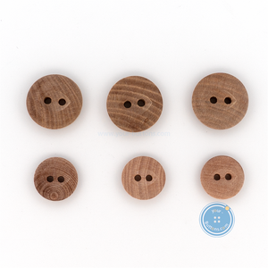 (3 pieces set) 11mm & 15mm Litchi Fisheye Wood Button