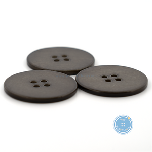 (3 pieces set) 28mm Shell Button Spray Brown Color