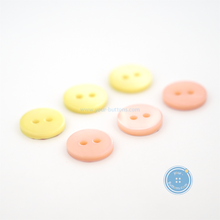 Load image into Gallery viewer, (3 pieces set) 10mm , 11.5mm &amp; 20mm DTM Lemon &amp; Pink Shell Button
