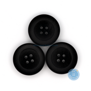 (3 pieces set) 23mm Black Wooden Button