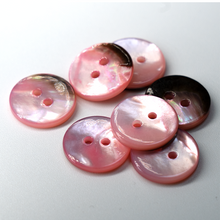 Load image into Gallery viewer, (3 pieces set) 18mm MOP Shell Button in Pink
