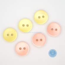 Load image into Gallery viewer, (3 pieces set) 10mm , 11.5mm &amp; 20mm DTM Lemon &amp; Pink Shell Button
