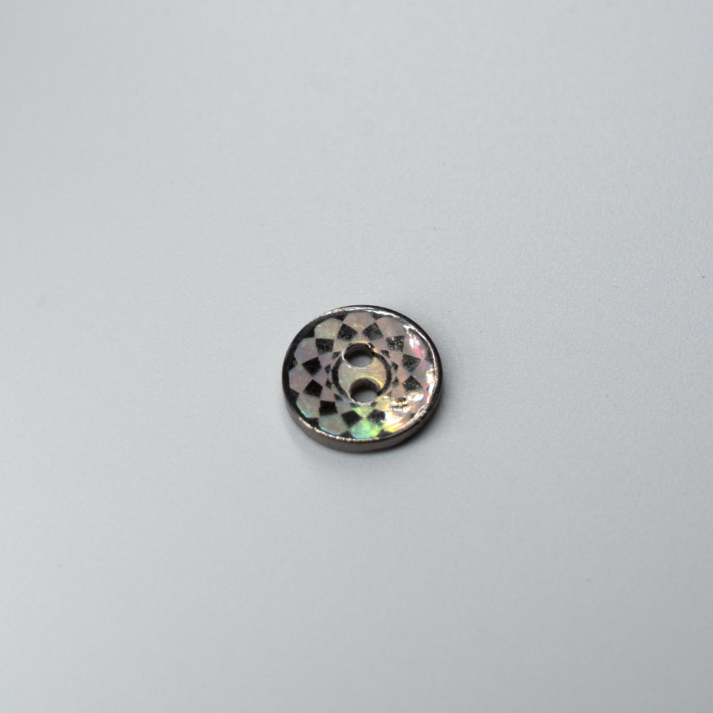 (3 pieces set) 11.5mm Japan Akoya shell with Metal plating Spade