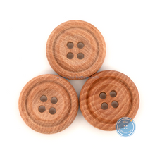 Load image into Gallery viewer, (3 pieces set) 17mm Litchi Wooden Button
