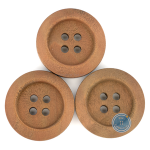 (3 pieces set) 30mm DTM Light Brown Wooden Button