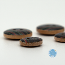 Load image into Gallery viewer, (3 pieces set) 11mm &amp; 15mm 2hole Wooden Button with Print Pattern
