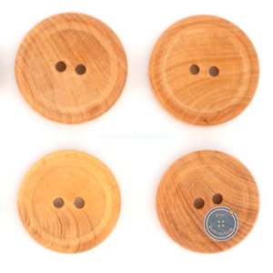 (3 pieces set) 22mm & 24mm Wooden Button