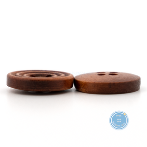 (3 pieces set)13mm Dark Brown Wooden Button