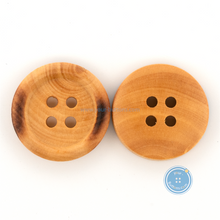 Load image into Gallery viewer, (3 pieces set) 13mm,15mm,18mm &amp; 19mm Wooden Button with Burnt Rim
