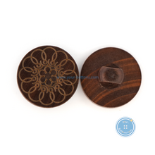 Load image into Gallery viewer, (3 pieces set) 15mm, 18mm, 20mm &amp; 22mm Laser Wooden Shank Button
