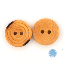 Load image into Gallery viewer, (3 pieces set) 18mm Wooden Button with Burnt
