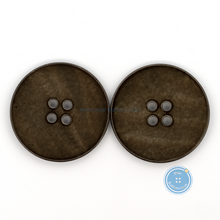 Load image into Gallery viewer, (3 pieces set) 28mm Shell Button Spray Brown Color
