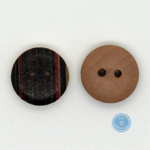 Load image into Gallery viewer, (3 pieces set) 11mm &amp; 15mm 2hole Wooden Button with Print Pattern
