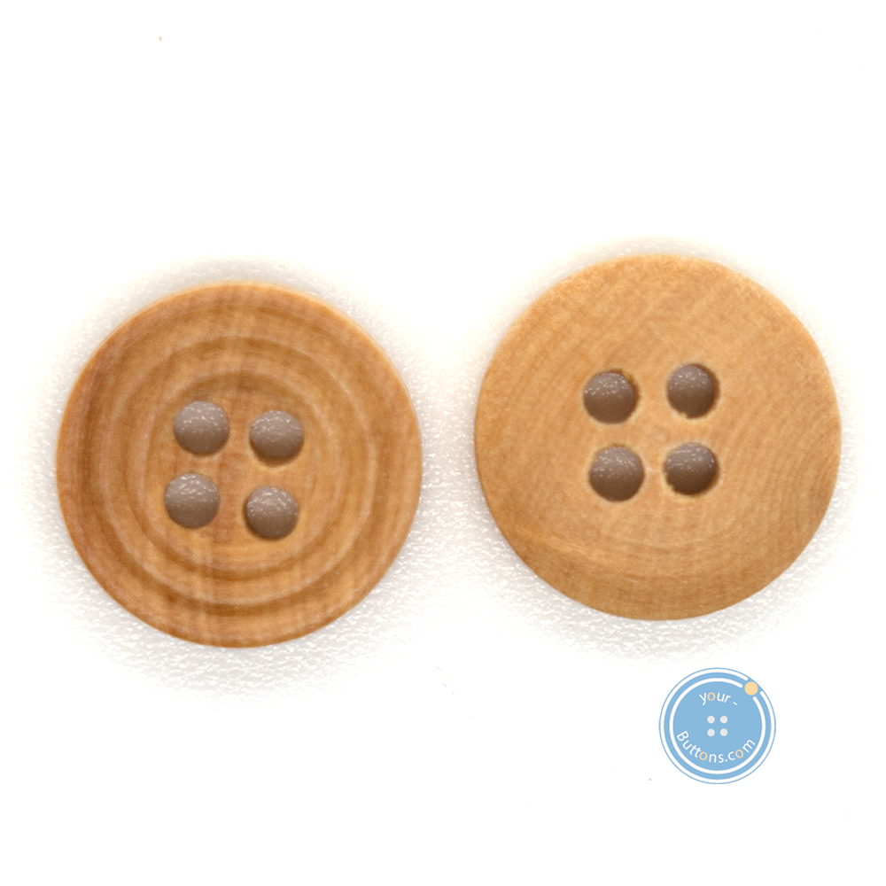(3 pieces set) 10mm & 15mm Wooden Button