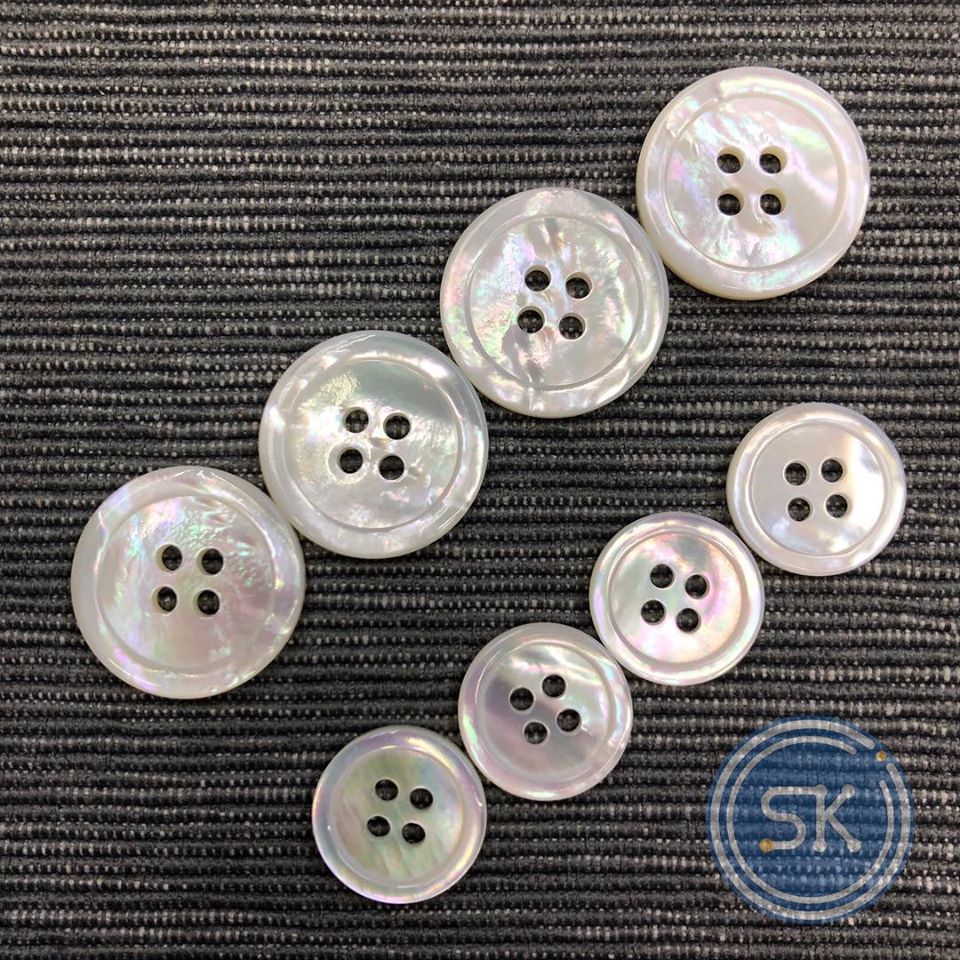 (3 pieces set) 9mm - 23mm Mother of Pearl shell Button
