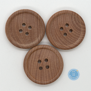 (3 pieces set) 24mm Wood button