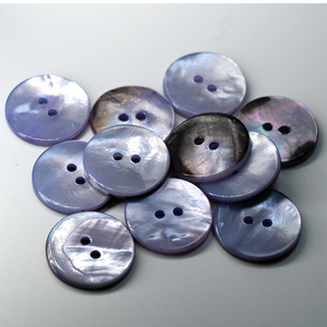 (3 pieces set) 23mm MOP shell Button in Purple