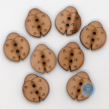 Load image into Gallery viewer, (3 pieces set) 17mm wooden ladybird button
