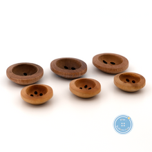 Load image into Gallery viewer, (3 pieces set) 13mm &amp; 22mm Oval shape Wood Button with Oval Hole
