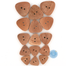 Load image into Gallery viewer, (3 pieces set) 15mm,18mm,20mm,22mm &amp; 25mm Triangle Litchi Wooden Button
