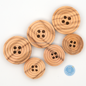 (3 pieces set) 15mm & 20mm Wooden Button