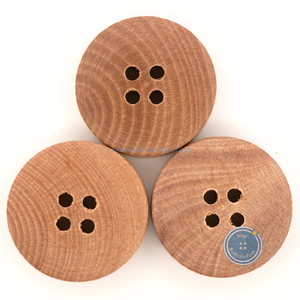 (3 pieces set) 23mm Thick Litchi Wooden Button (6.5mm thickness)