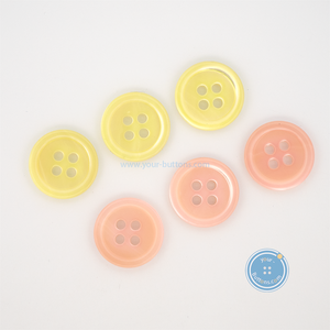 (3 pieces set) 10mm,11.5mm,15mm & 20mm DTM Lemon & Pink Shell Button