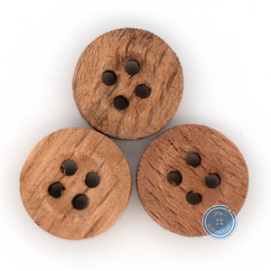 (3 pieces set) 10mm Beech Wooden Button