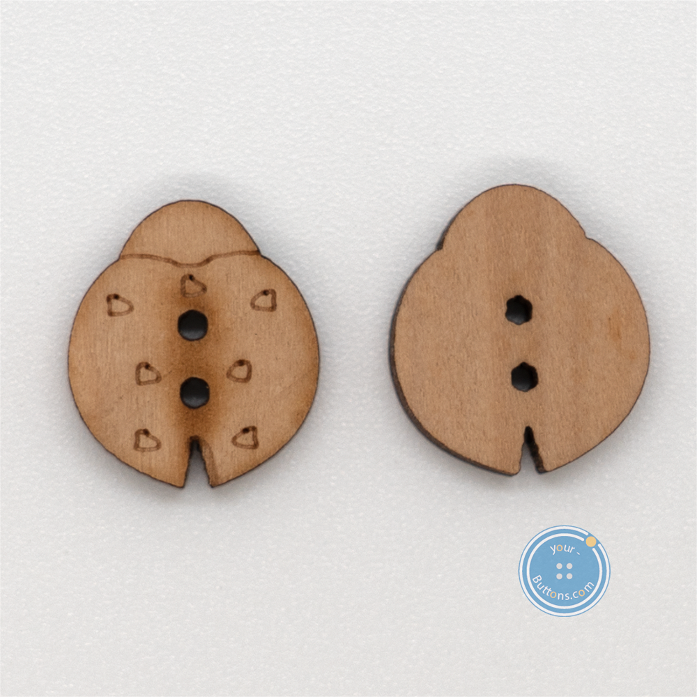 (3 pieces set) 17mm wooden ladybird button