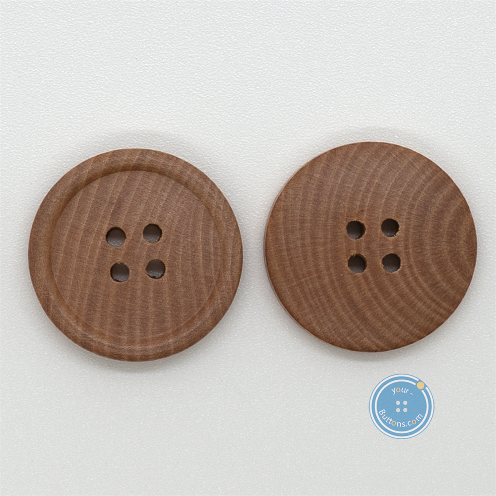 (3 pieces set) 24mm Wood button