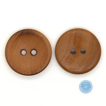 Load image into Gallery viewer, (3 pieces set) 30mm, 25mm ,18mm &amp; 15mm 2hole Wood Button with Burnt
