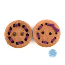 Load image into Gallery viewer, (3 pieces set) 15mm Wooden Button with thread
