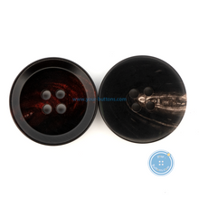 Load image into Gallery viewer, (3 pieces set) 22mm Horn Button (DTM wine red)
