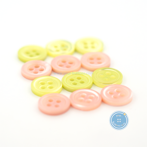 (3 pieces set) 10mm Takase Shell DTM Lemon & Pink Button