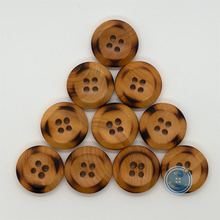 Load image into Gallery viewer, (3 pieces set) 17mm Burnt Wood button
