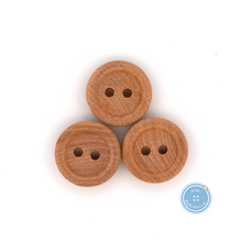Load image into Gallery viewer, (3 pieces set) 9mm &amp; 15mm Natural Litchi Wooden Button
