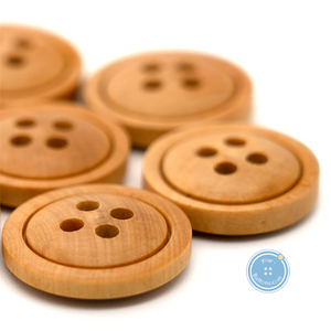 (3 pieces set) 18mm-4hole Wooden Button