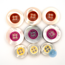 Load image into Gallery viewer, (3 pieces set) 15mm &amp; 20mm Epoxy Shell Button (Red,Rose &amp; Yellow)
