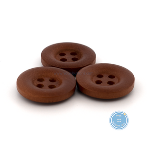 (3 pieces set) 12mm,15mm & 18mm Dark Brown Wooden Button