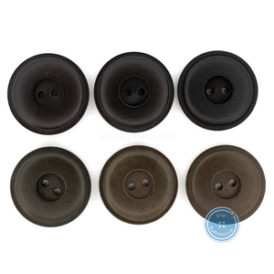 (3 pieces set) 32mm & 33mm DTM Brown Wooden Button